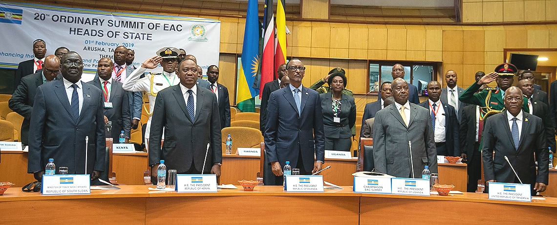 EAC Heads of States, Arusha, 2019